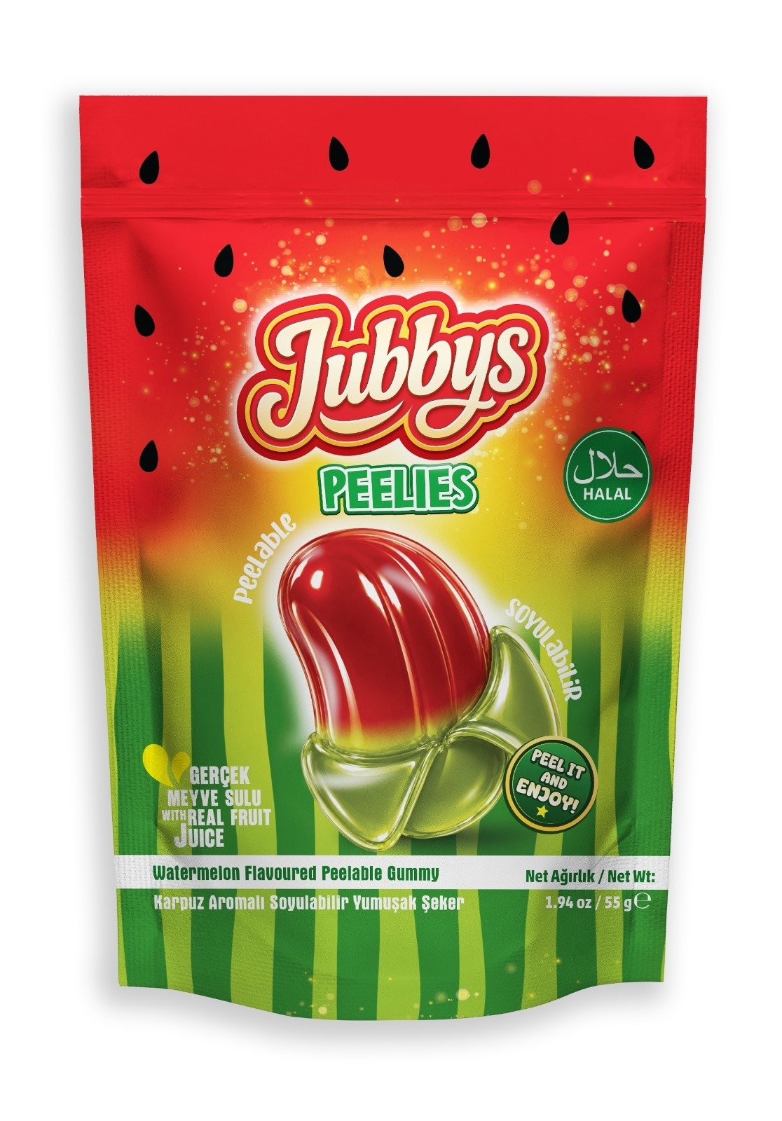 JUBBYS PEELIES WATERMELON