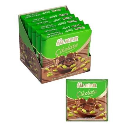 Ülker Çikolata Pistaj Bitter 6x65g