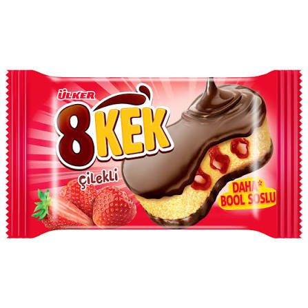 Ülker 8 Kek  jordbær  24x55g