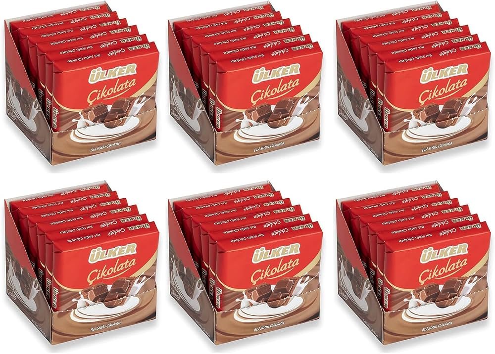 Ülker cikolade bitter med melk 6x65g