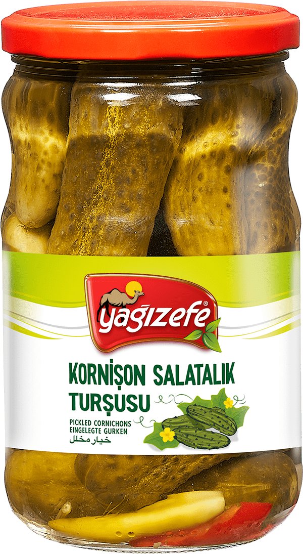 Yağızefe kornison stor agurk 12x660g