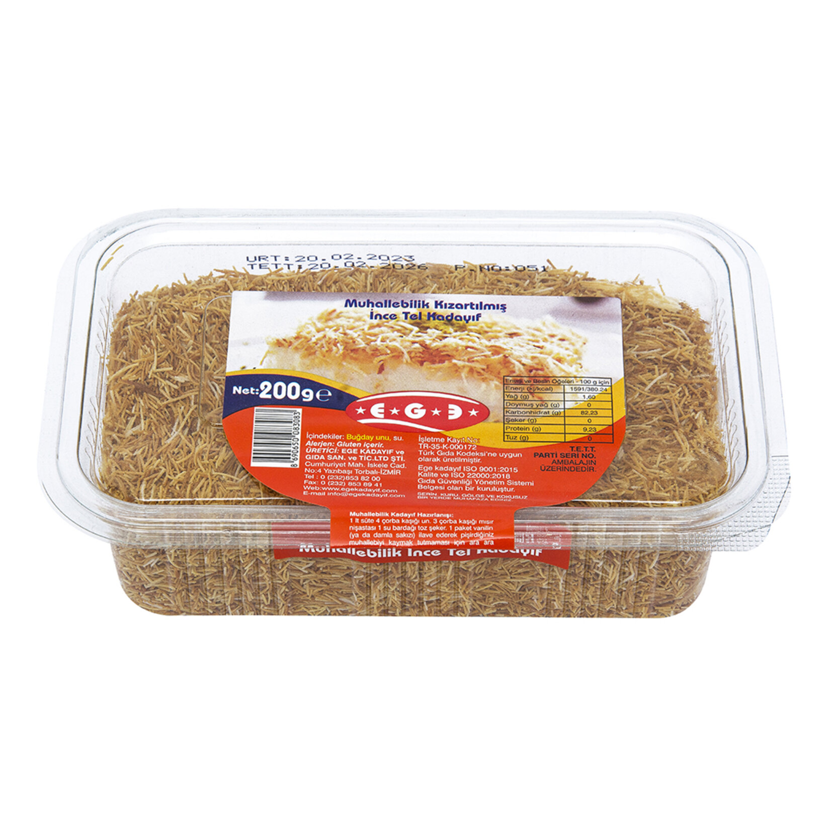 Ege Dökme Tel Kadayıf 20x200g