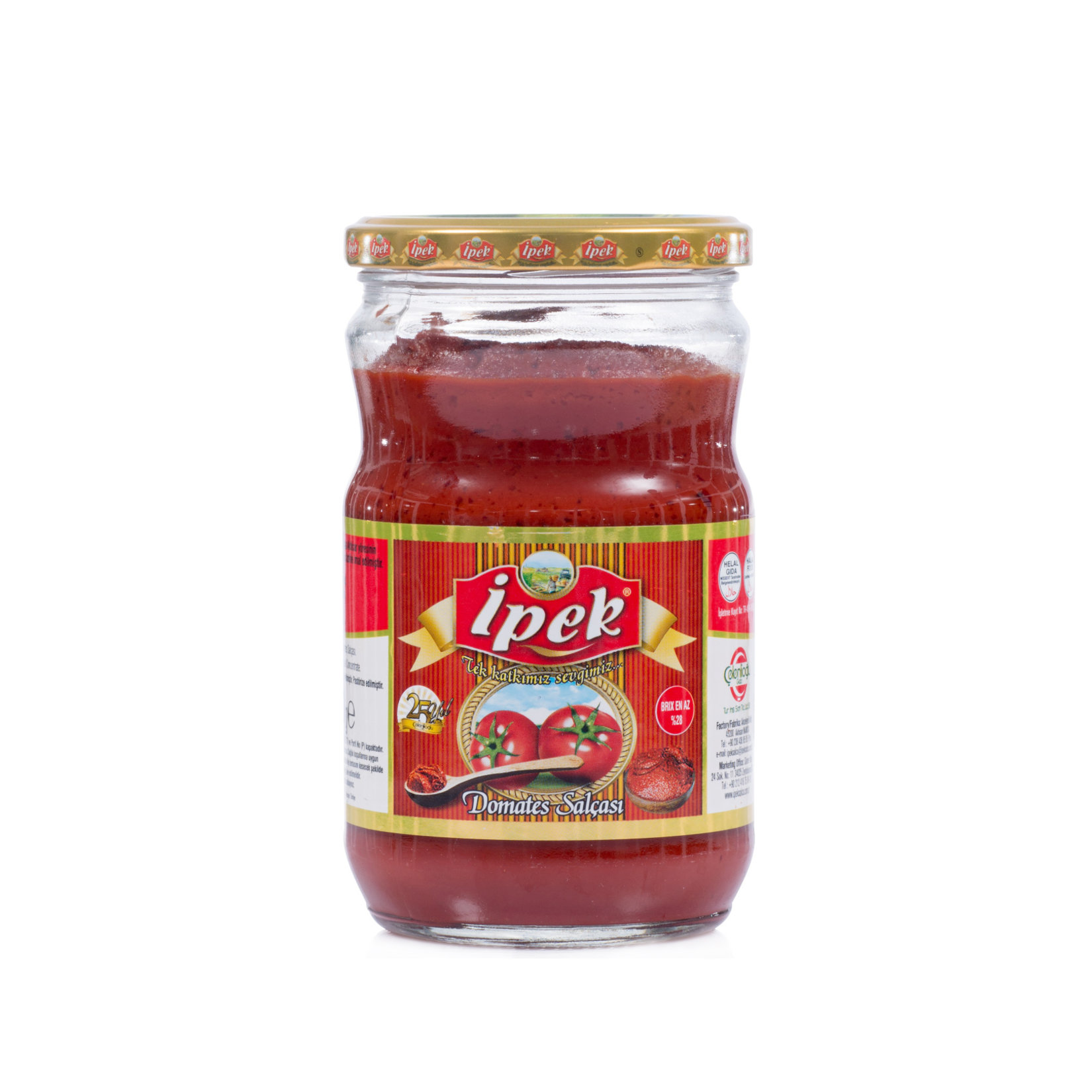İpek Tomates Salça Cam 12x650g